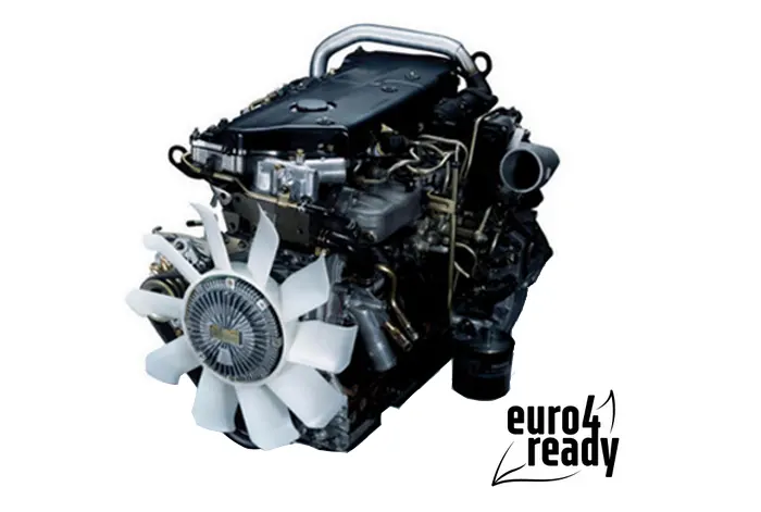 sebuah mesin ISUZU elf NMR model 4HL1-TCS COMMON RAIL yang berstandar euro 4