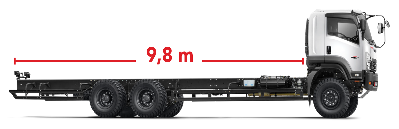 Chassis Isuzu GIGA FVM dengan Cabin to End panjang