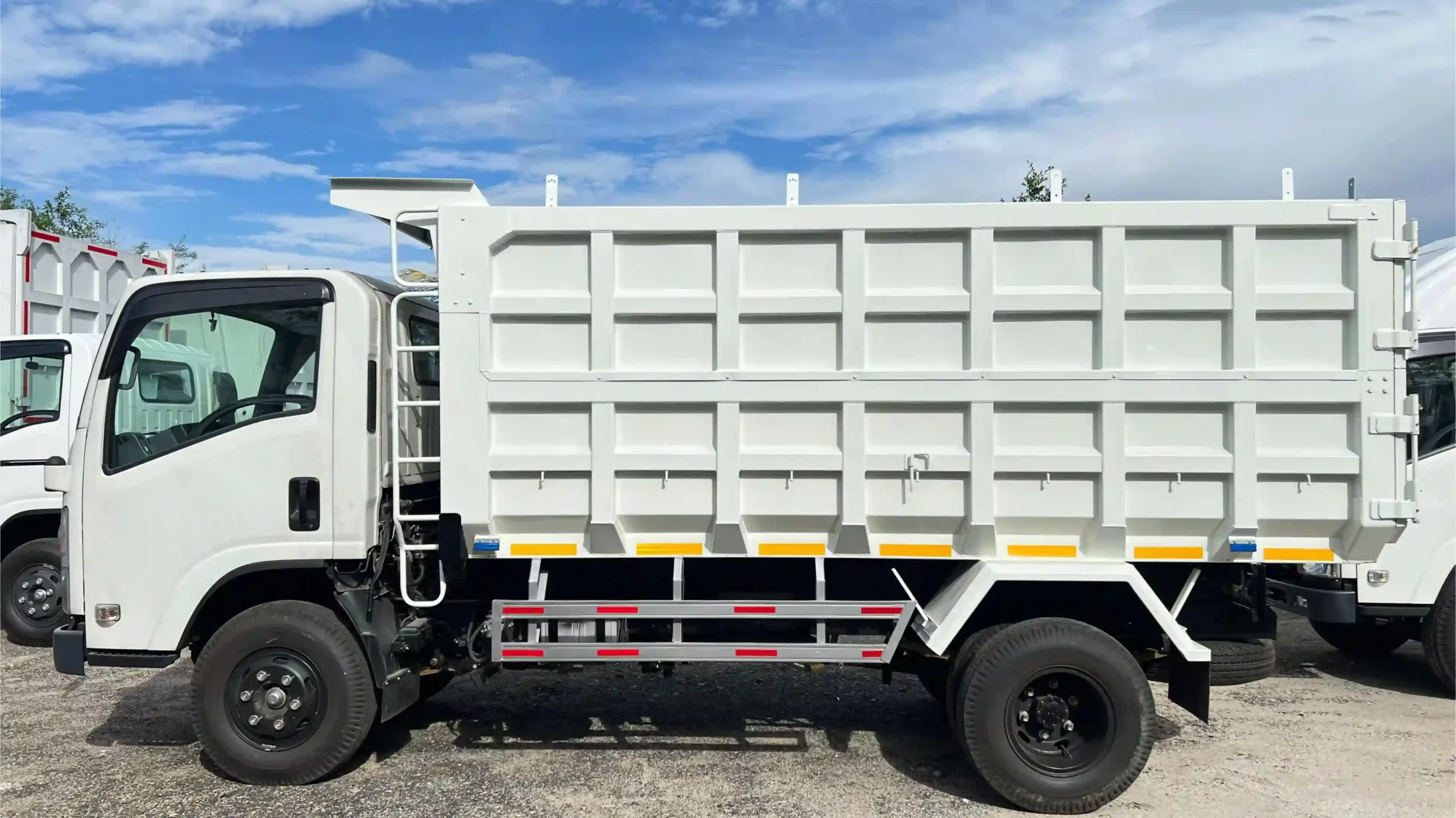 Isuzu ELF NMR dengan karoseri dump truck